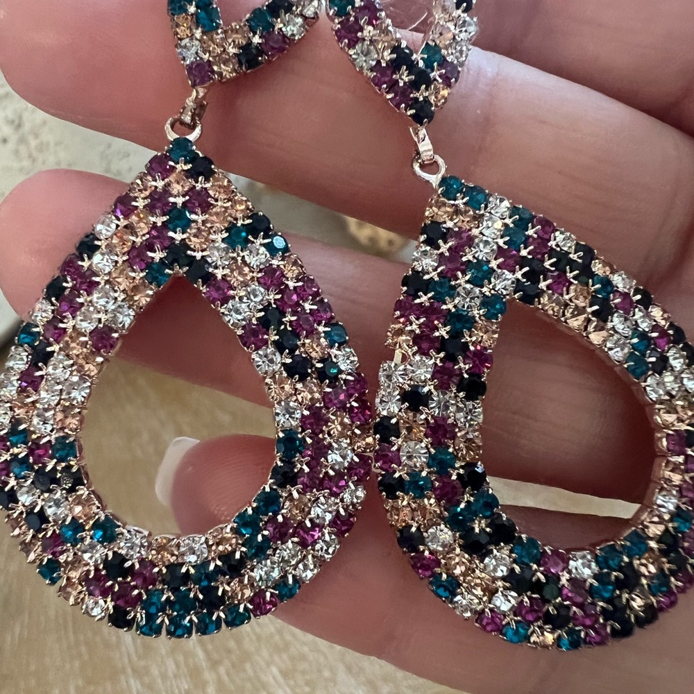 Fashion Jewelry Multicolor Dangle Earrings